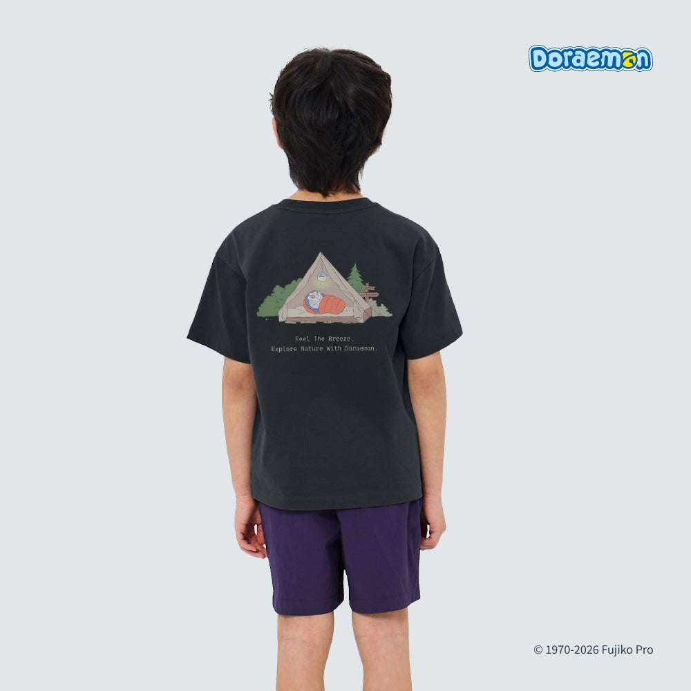 多啦A夢 x Snow Peak 韓國限定小童T-Shirt 訓睡袋款