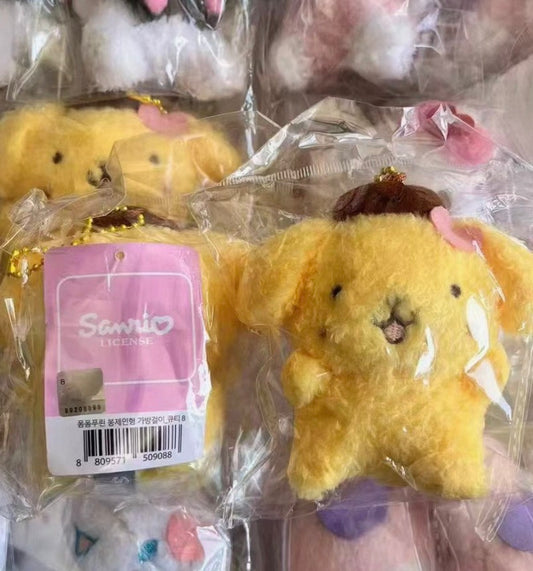 韓國Sanrio 毛絨絨公仔掛飾 布甸狗