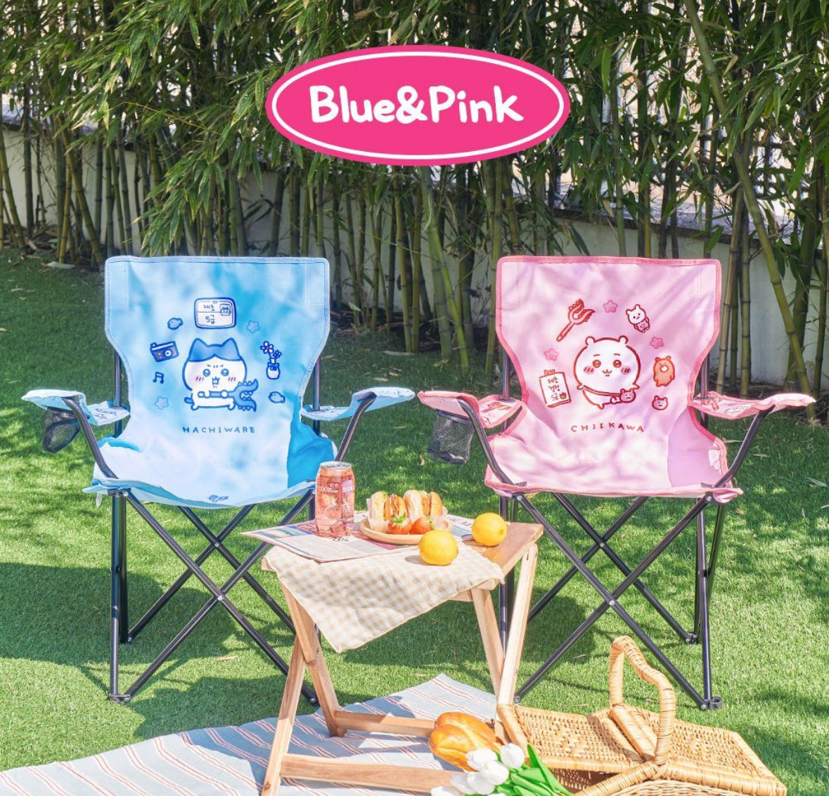 韓國Chiikawa 戶外便攜摺疊露營凳