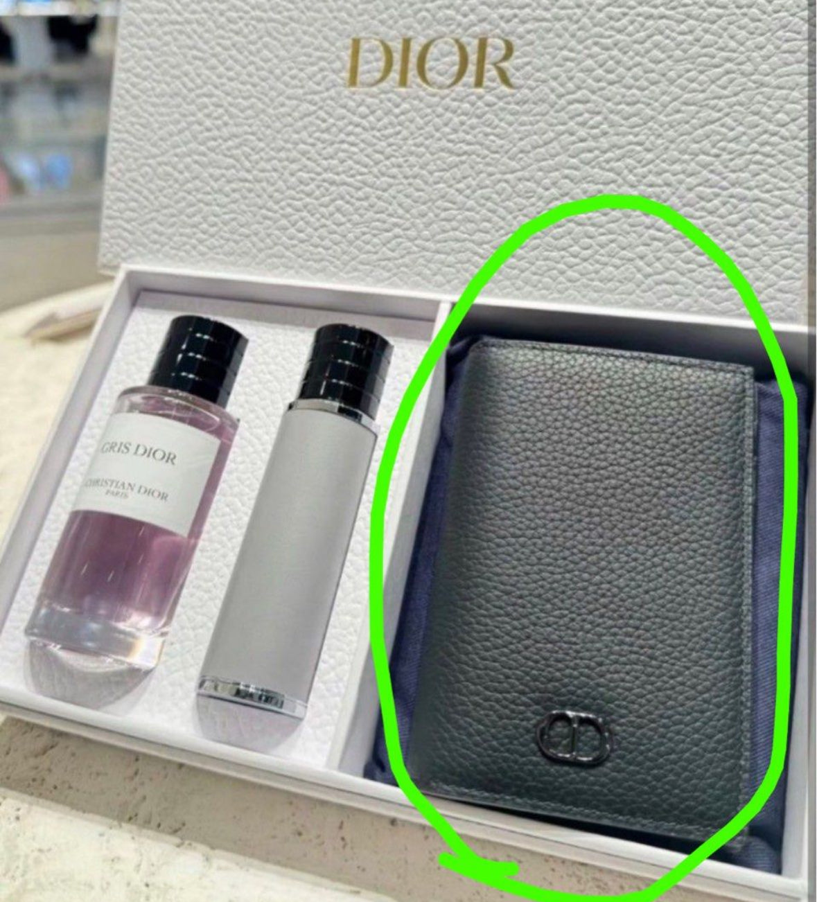 Dior VIP會員限定非賣品 黑色小牛皮卡套