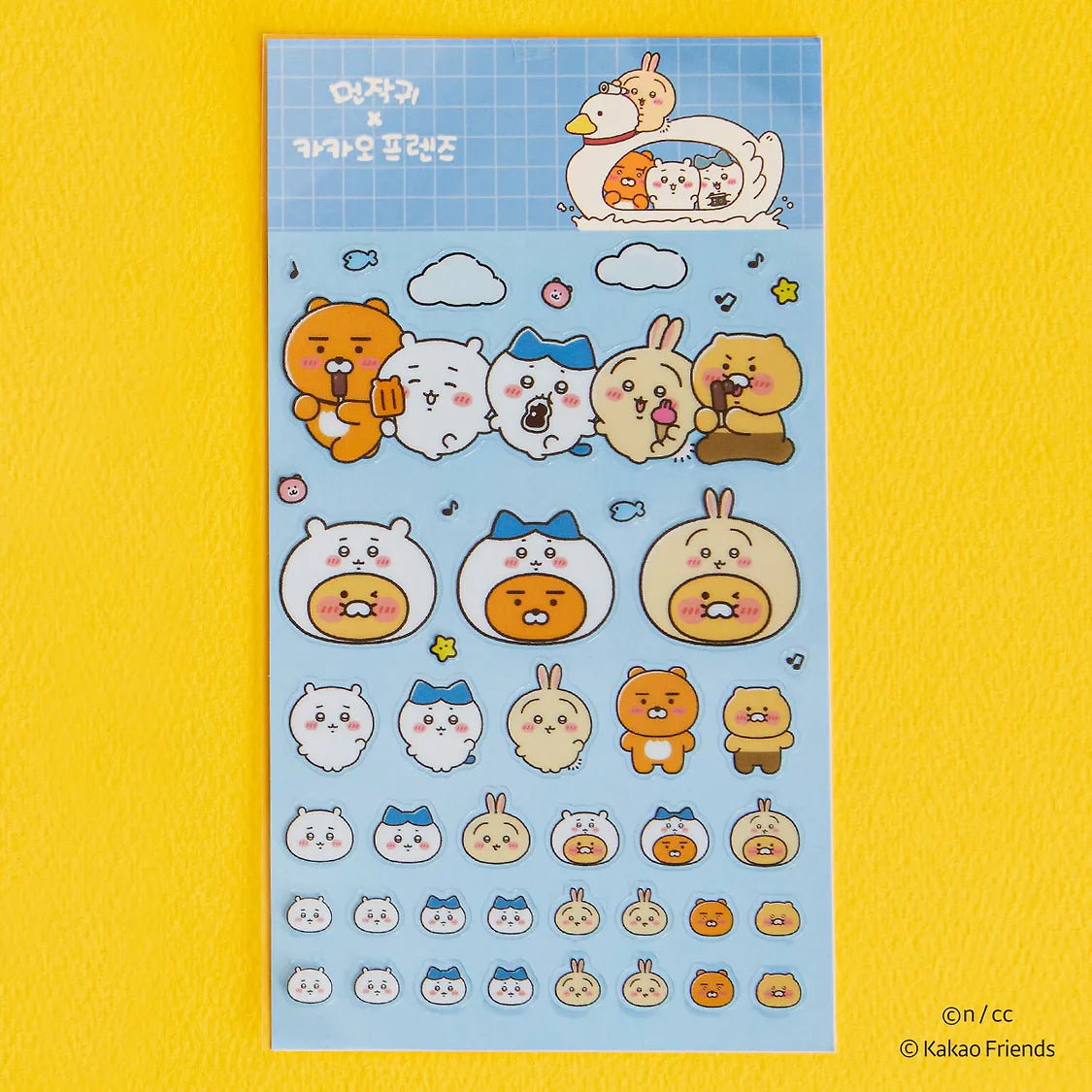 Kakao Friends x Chiikawa 貼紙(藍色)