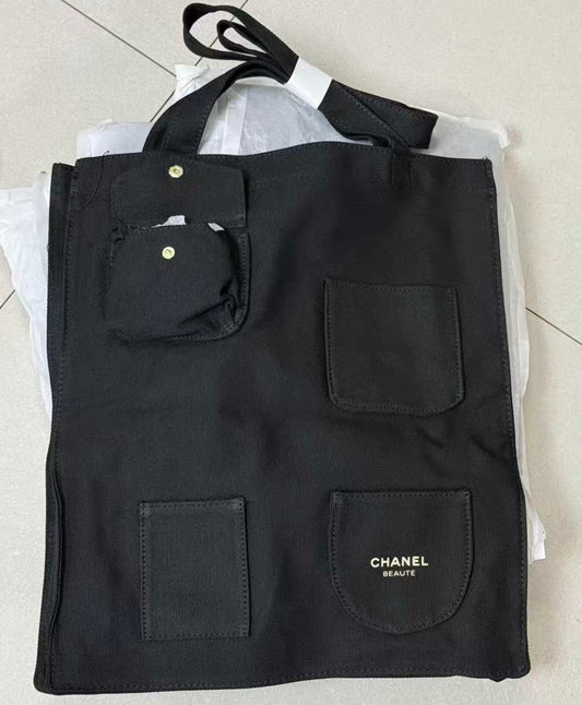 Chanel VIP會員限定生日贈品 黑色帆布手提袋