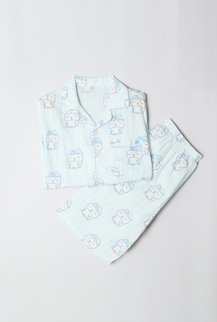Chiikawa x Spao 成人長袖薄款睡衣套裝 小八貓