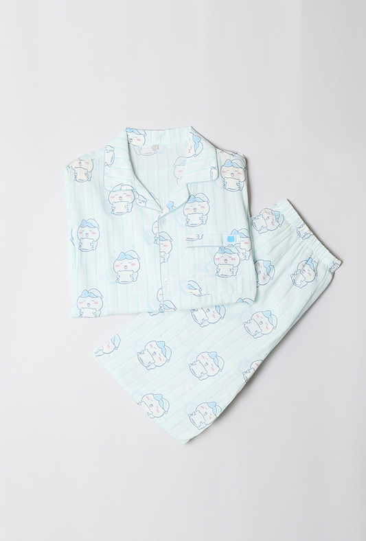 Chiikawa x Spao 成人長袖薄款睡衣套裝 小八貓