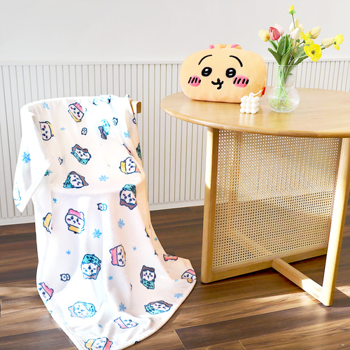 韓國Chiikawa 冬日雪花毛毯 140x100cm