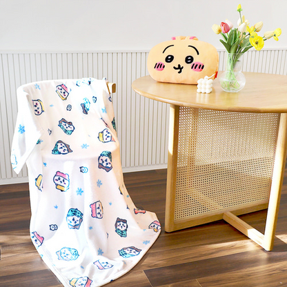 韓國Chiikawa 冬日雪花毛毯 140x100cm