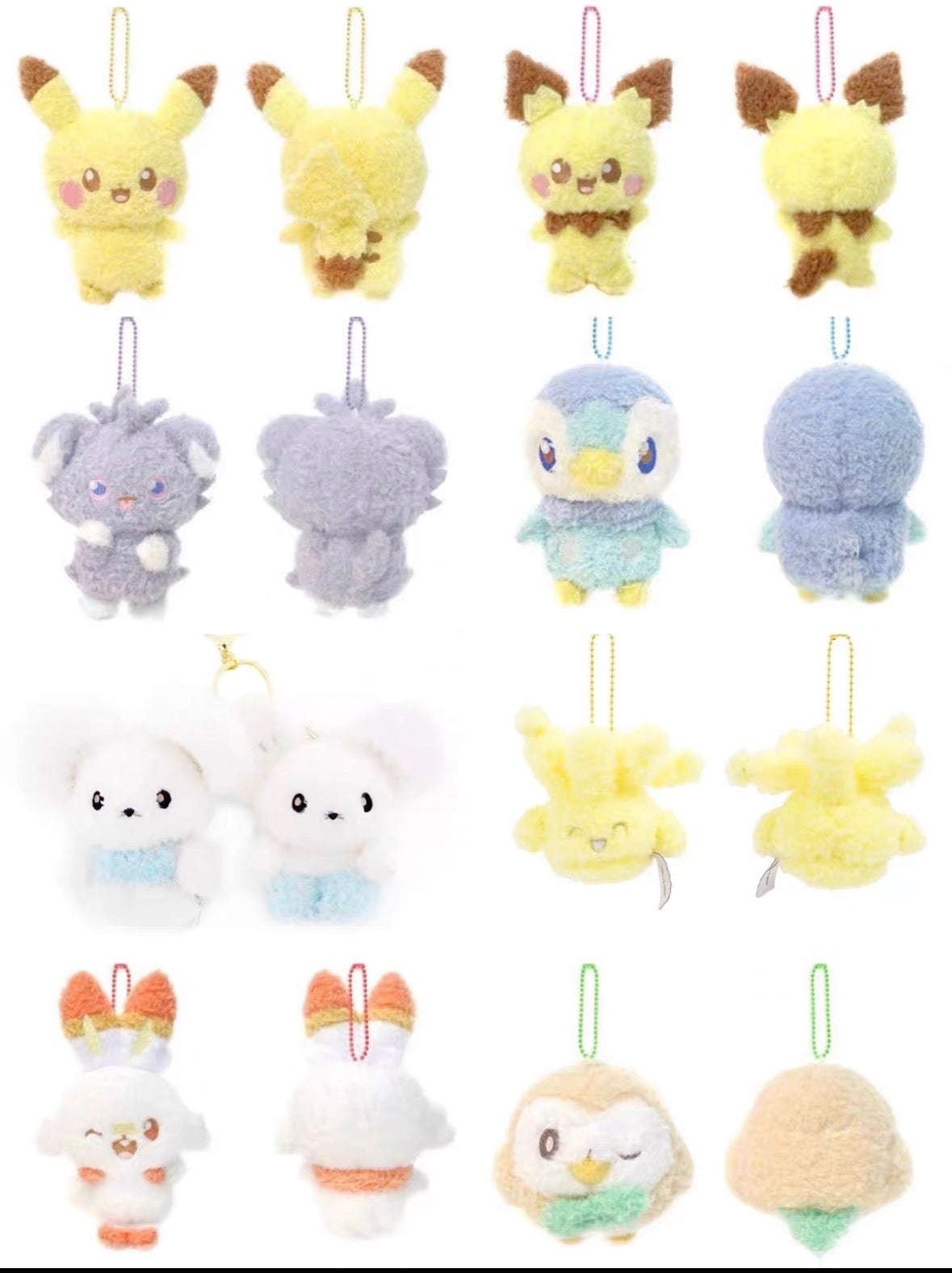 Pokémon 韓國限定 毛絨絨公仔掛飾