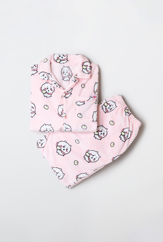 Chiikawa x Spao 成人長袖毛毛睡衣套裝 小可愛