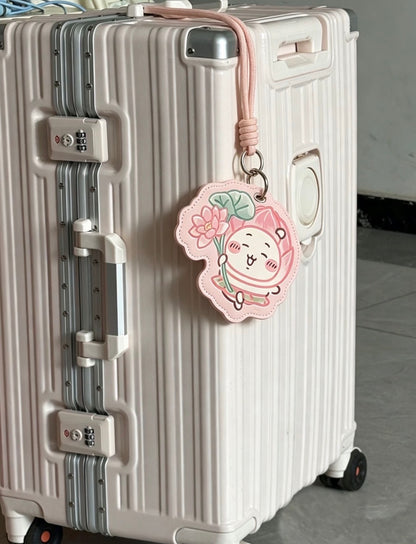 Chiikawa 杭州限定 皮革荷花行李牌