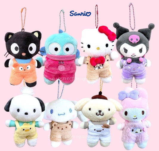 韓國Sanrio 吊帶工人褲公仔掛飾