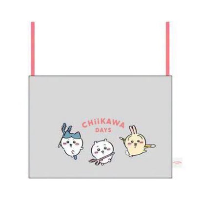 Chiikawa Days 台北限定夜市系列 側背束口袋(附胸針)