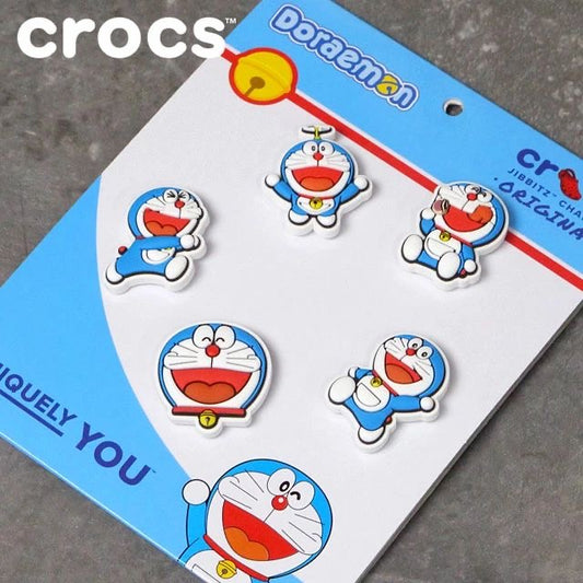 Crocs 多啦A夢扣