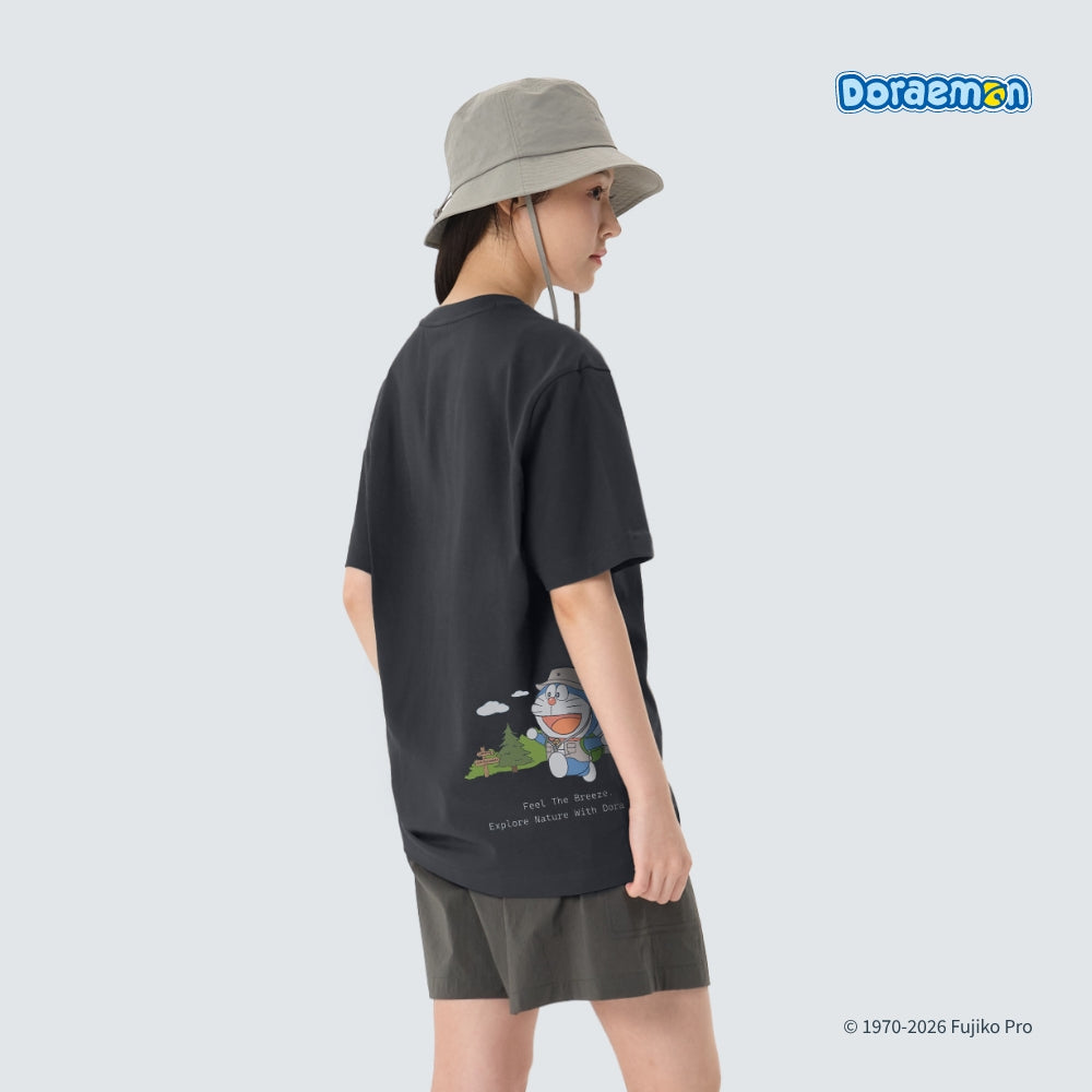 多啦A夢 x Snow Peak 韓國限定成人T-Shirt 去露營款￼
