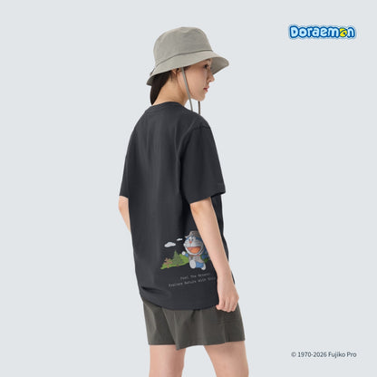 多啦A夢 x Snow Peak 韓國限定成人T-Shirt 去露營款￼