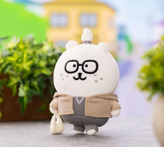 韓國首爾限定 Nagano 雀斑白熊自嘲熊公仔掛飾