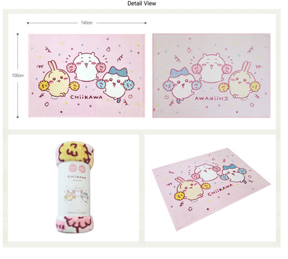 韓國Chiikawa 粉紅色應援毛毯 140x100cm