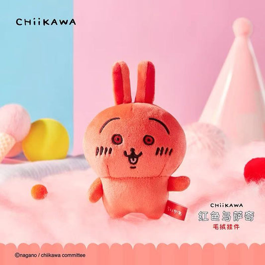 天貓版 Chiikawa 紅溫兔公仔掛飾