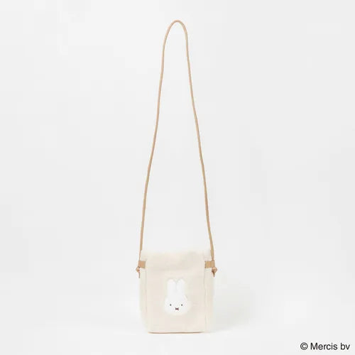 Miffy 米色毛毛斜孭袋