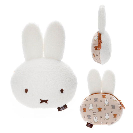 Miffy 大頭毛毛背面印花Pouch