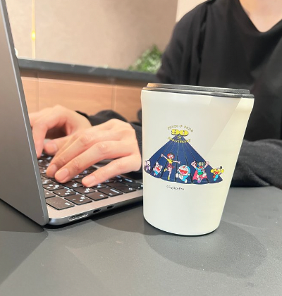 小学館 多啦A夢90th有蓋白色真空斷熱杯