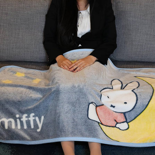 Miffy月亮灰色毛毛Blanket