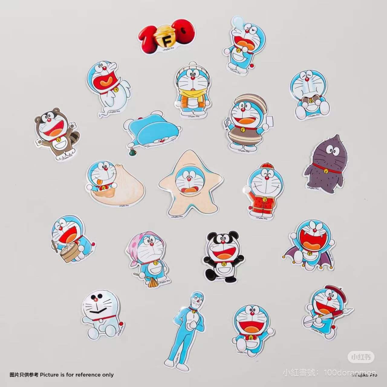 100%多啦A夢&Friends巡迴特展上海站限定 貼紙套裝