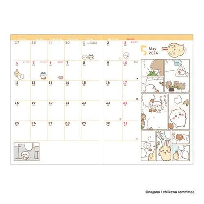 (9月到貨)2026 Chiikawa B6 Schedule Book