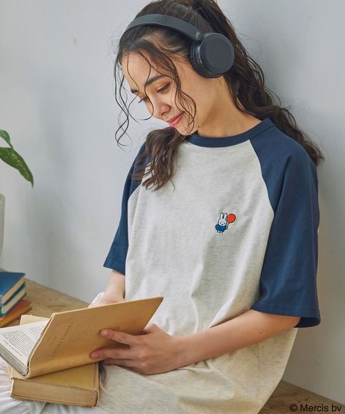 Miffy 牛角拼色T-Shirt