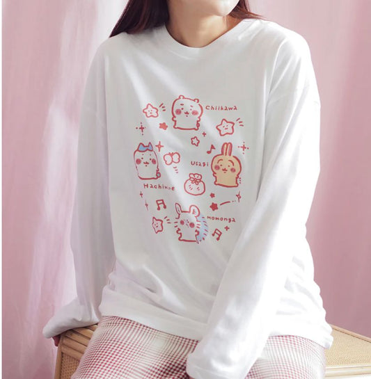 Chiikawa x Talking Head 豆屎眼公仔T Shirt