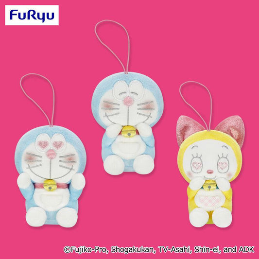 多啦A夢10cm 面紅公仔 3隻套裝