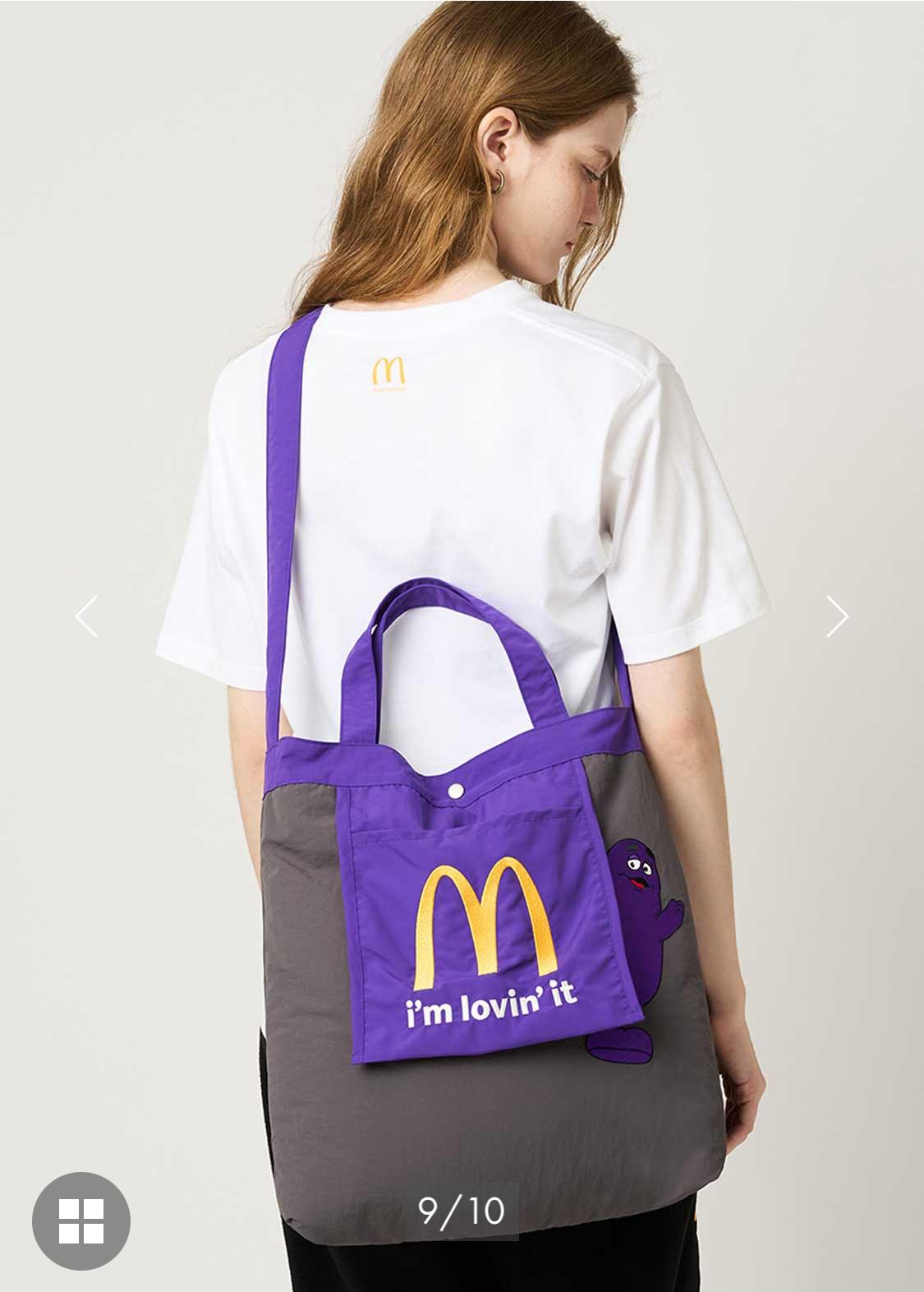 Graniph x  McDonald 紫色斜孭袋