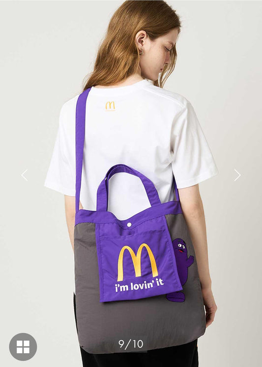 Graniph x  McDonald 紫色斜孭袋
