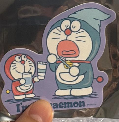 多啦A夢&迷你多啦刷牙貼紙