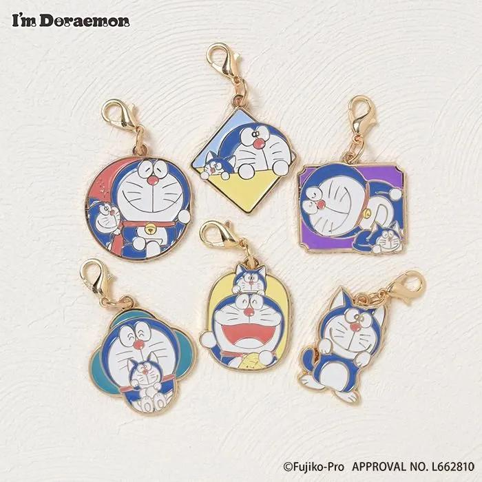 Flowering 多啦A夢來來貓Mini鎖匙扣 隨機款