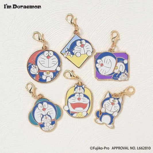 Flowering 多啦A夢來來貓Mini鎖匙扣 隨機款