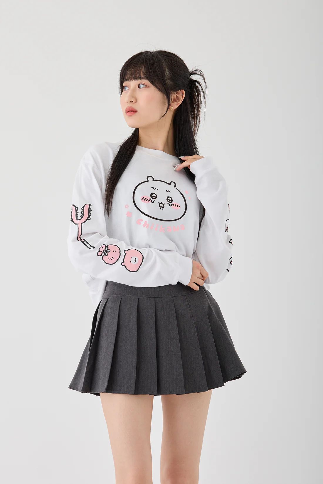 Chiikawa x Talking Head 印花長䄂 T-Shirt