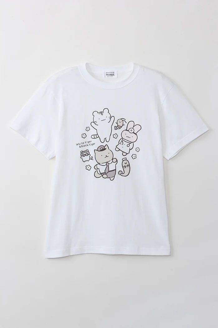 Talking Head x 白虎與黑虎蝦 T-Shirt 三角色