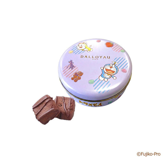Dalloyau 多啦A夢鐵罐蛋糕 粉紫色