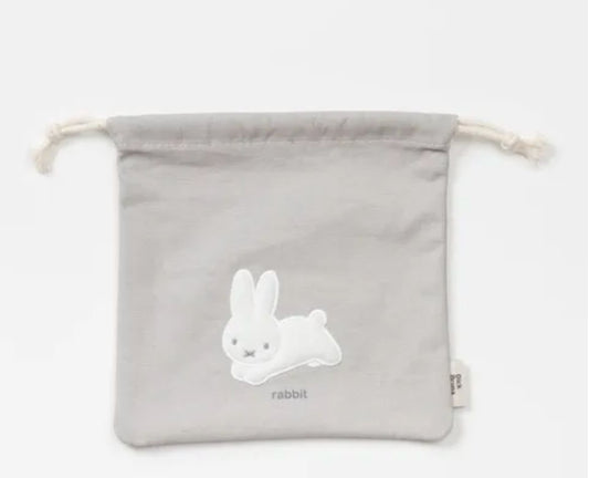Miffy Rabbit 灰色索繩袋