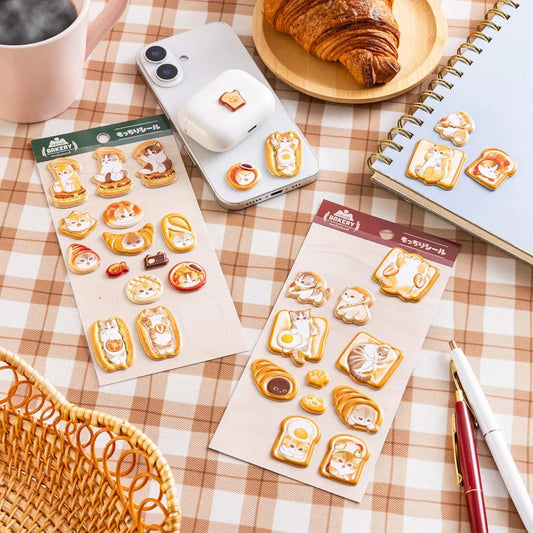 Mofusand Bakery 系列 貼紙 兩款各一
