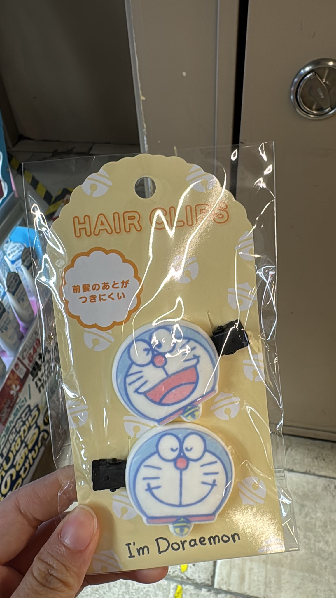 多啦A夢大頭髮夾兩個裝