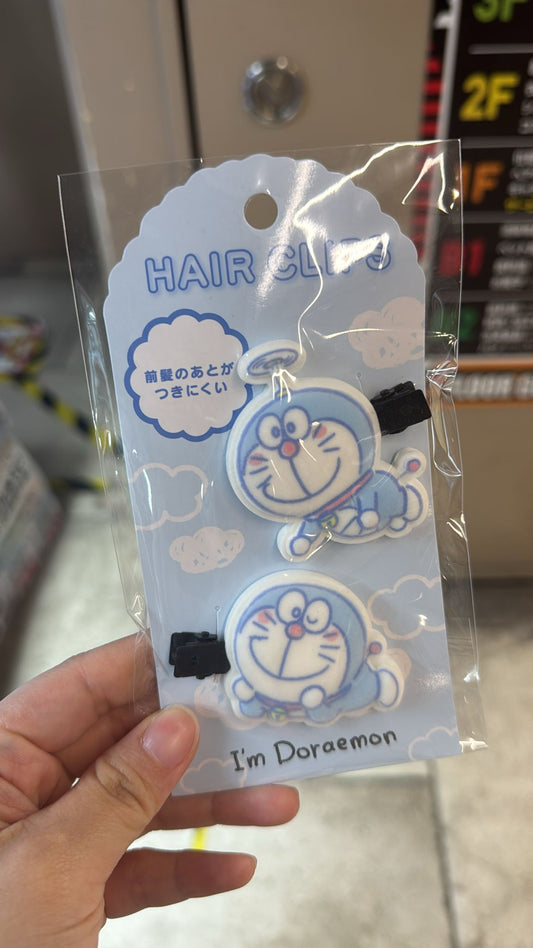 多啦A夢大頭髮夾兩個裝