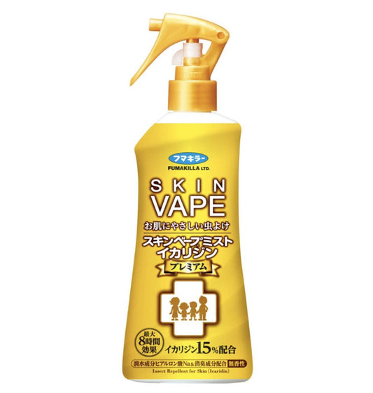 日本 FUMAKILLA Skin Vape 防蚊噴霧 金色旗艦版