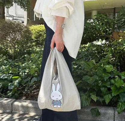Miffy 可折疊購物袋連埋藍色肩帶