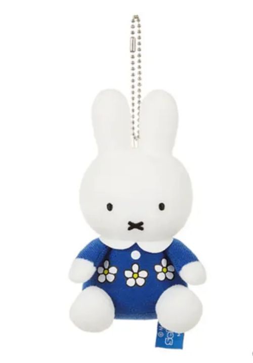 Miffy 藍色花花衫公仔掛飾