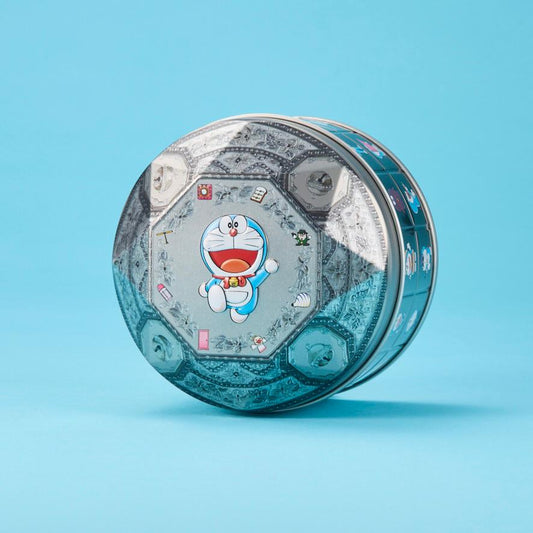 100%多啦A夢&Friends巡迴特展 日本站限定 銀色零食罐