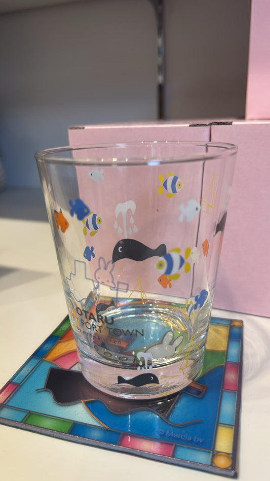 日本限定 OTARU MIFFY PORT TOWN 小樽限定 米菲兔 Miffy 海洋玻璃杯