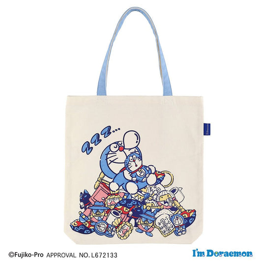 多啦A夢 瞓覺法寶圖案 直身帆布袋 Tote Bag