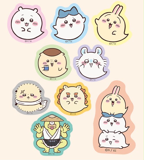 台場限定 Chiikawa 幽靈造型Die Cut 貼紙