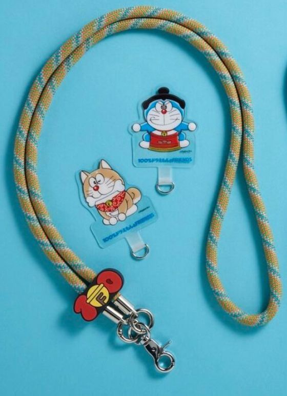 100%多啦A夢&Friends巡迴特展 日本站限定 柴犬 相撲手 手機繩